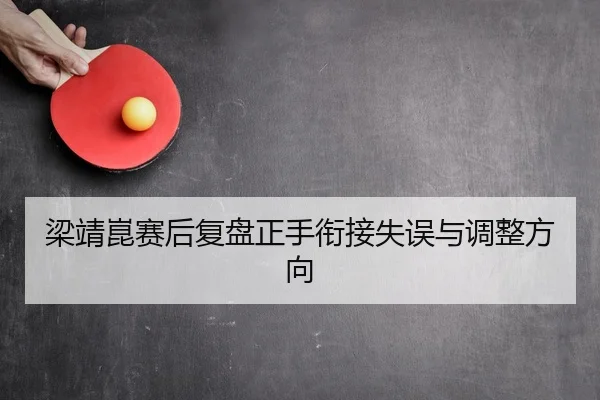 梁靖崑赛后复盘正手衔接失误与调整方向